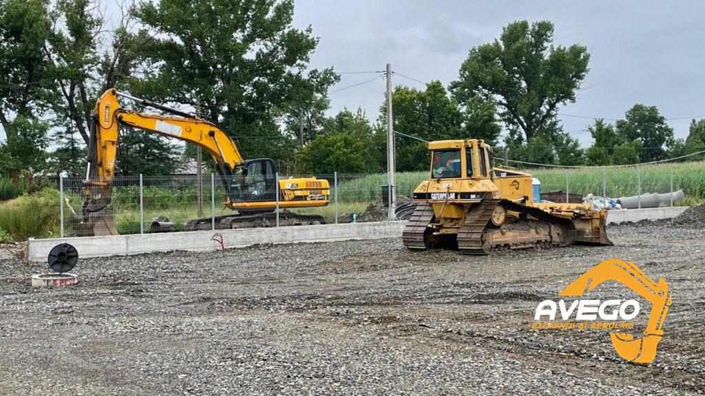 inchiriere buldozer si excavator pe senile