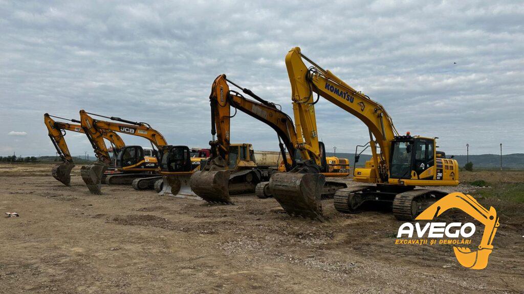 inchirieri excavatoare pe senile