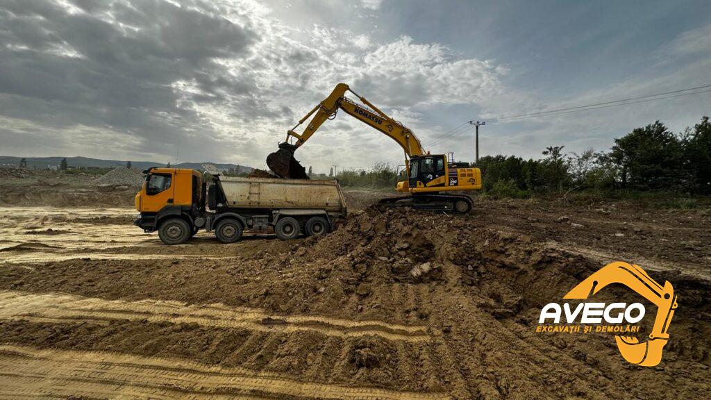 inchirieri excavatoare pe senile