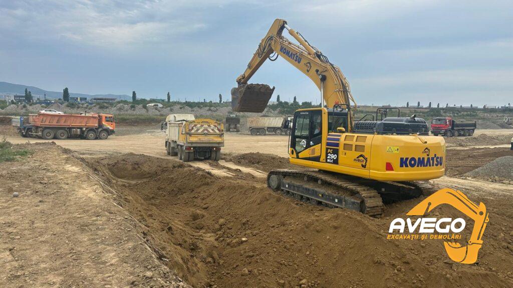 inchirieri excavatoare pe senile