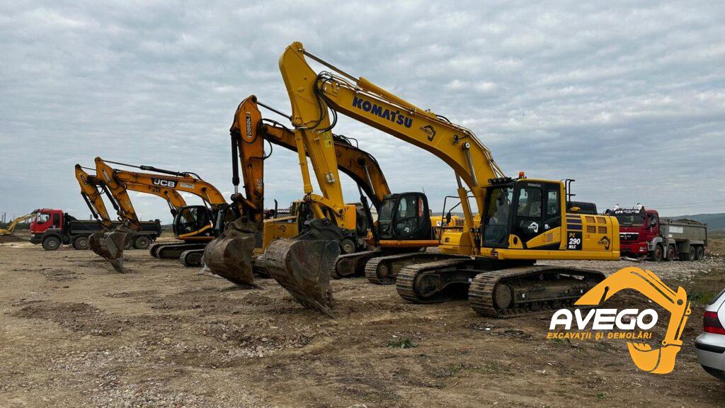 inchiriere utilaje constructii excavatoare pe senile