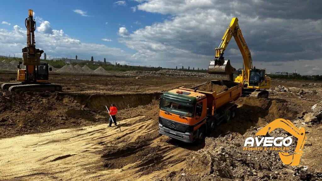 inchiriere excavator pe senile