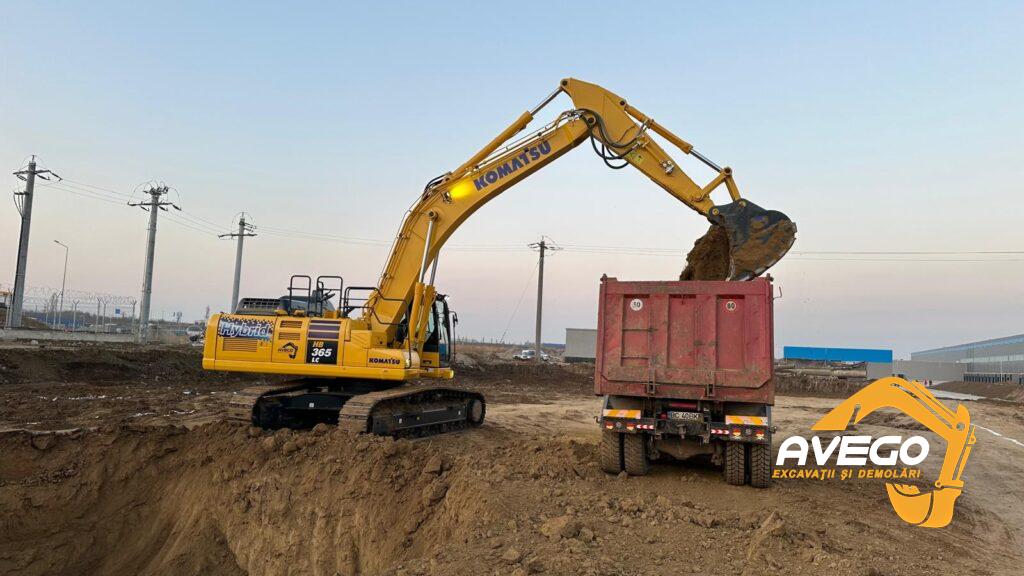 inchiriere utilaje constructii excavatoare pe senile