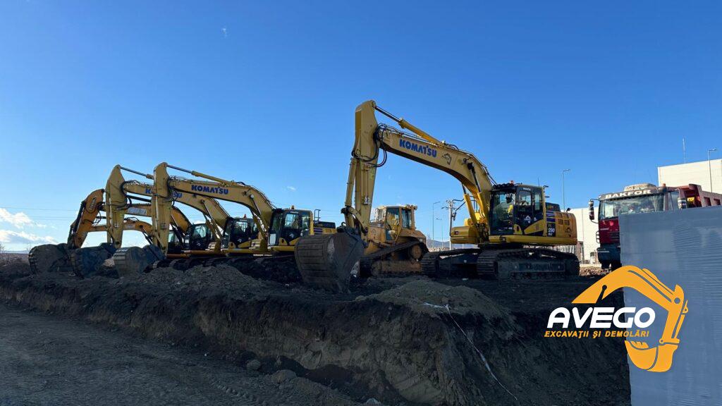 inchiriere utilaje constructii excavatoare pe senile